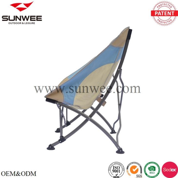 Portable high back camping chair